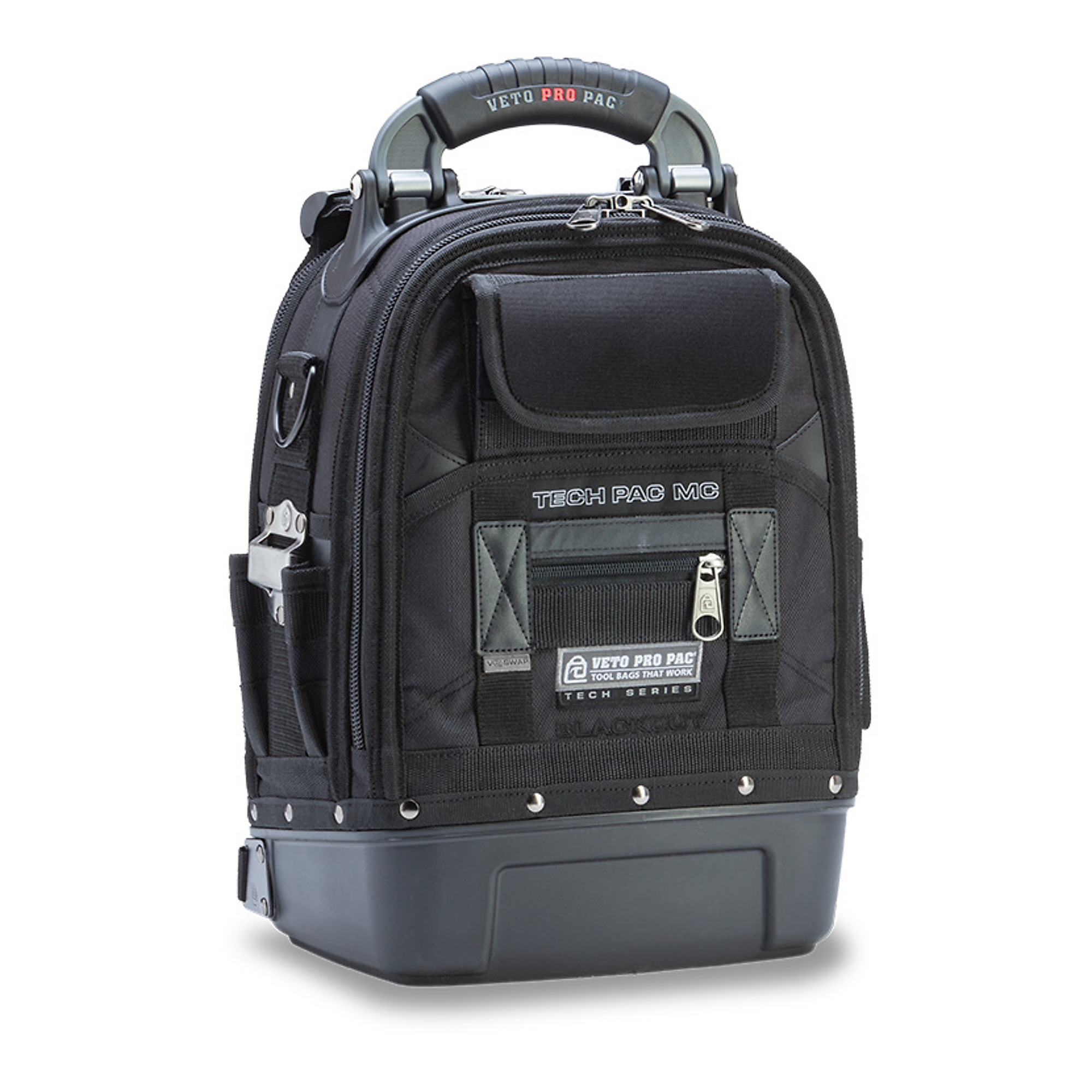 Veto Pro Pac Blackout Small Tool Backpack — Removable Inserts, Model# Tech Pac MC Blackout